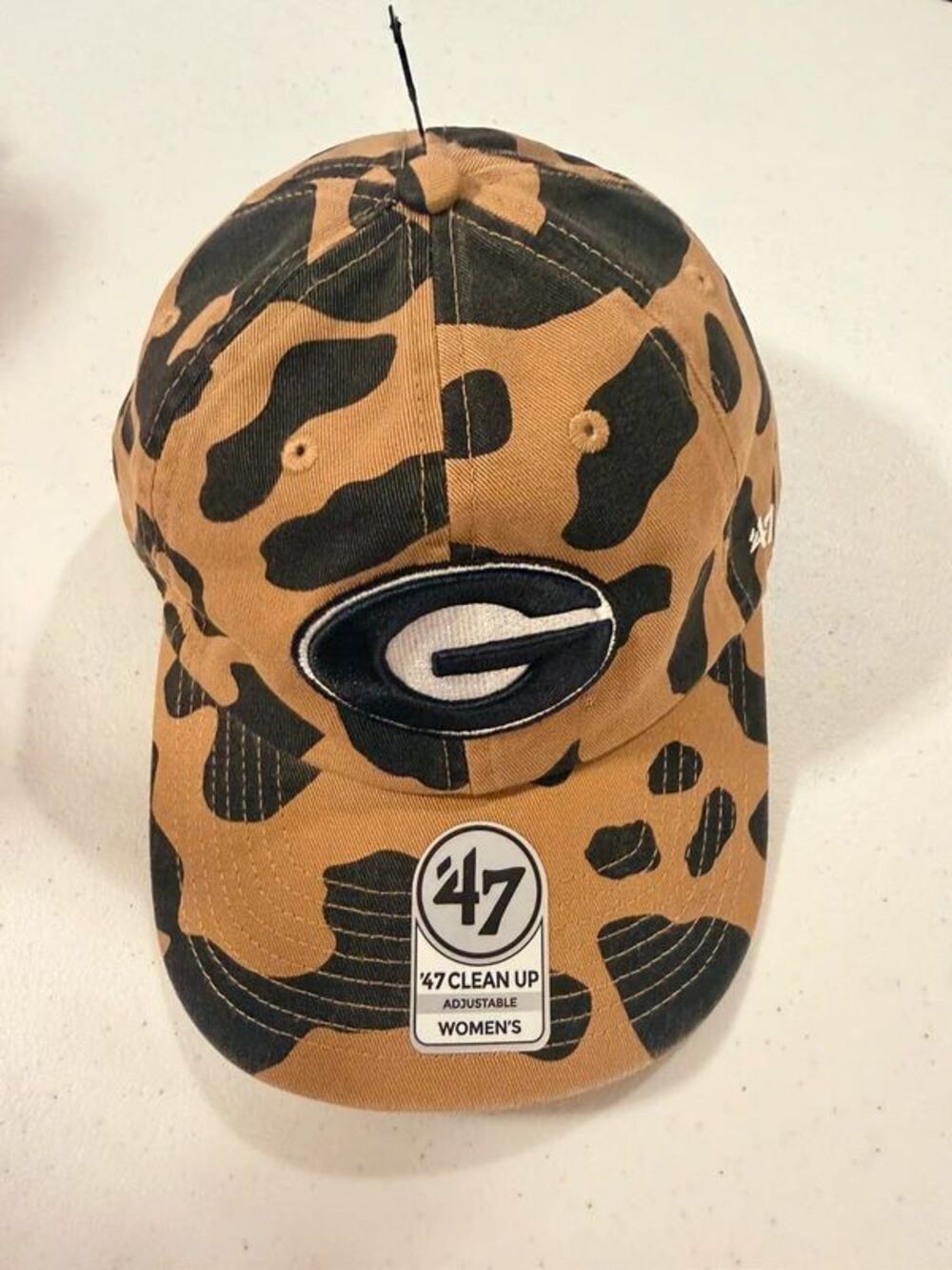 University of Georgia Women's Leopard Print Baseball Cap/ Adjustable- NWT